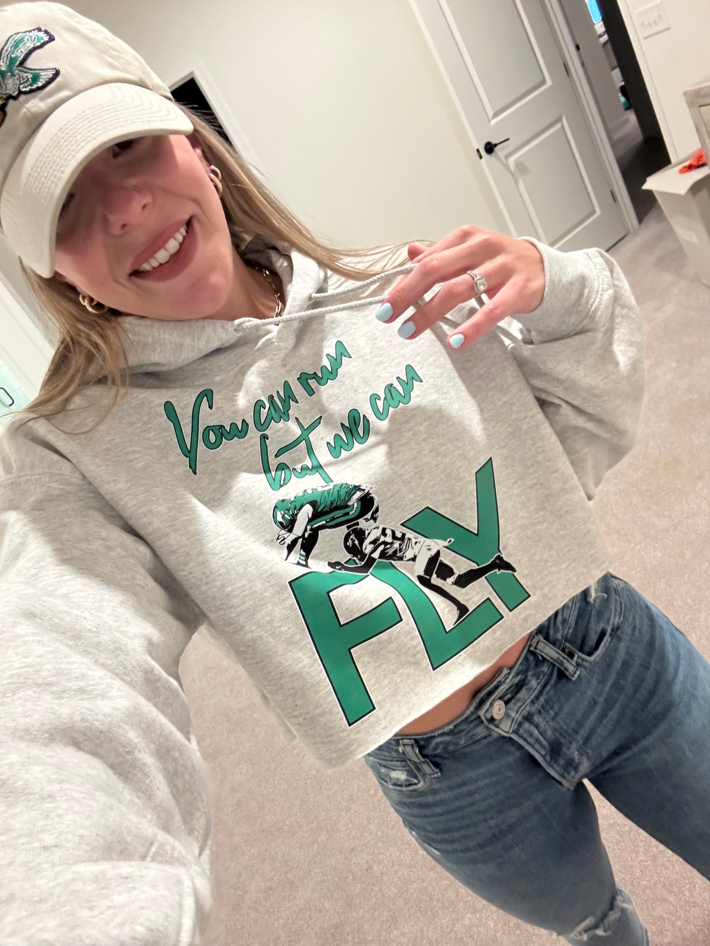 But we can FLY ash gray hoodie