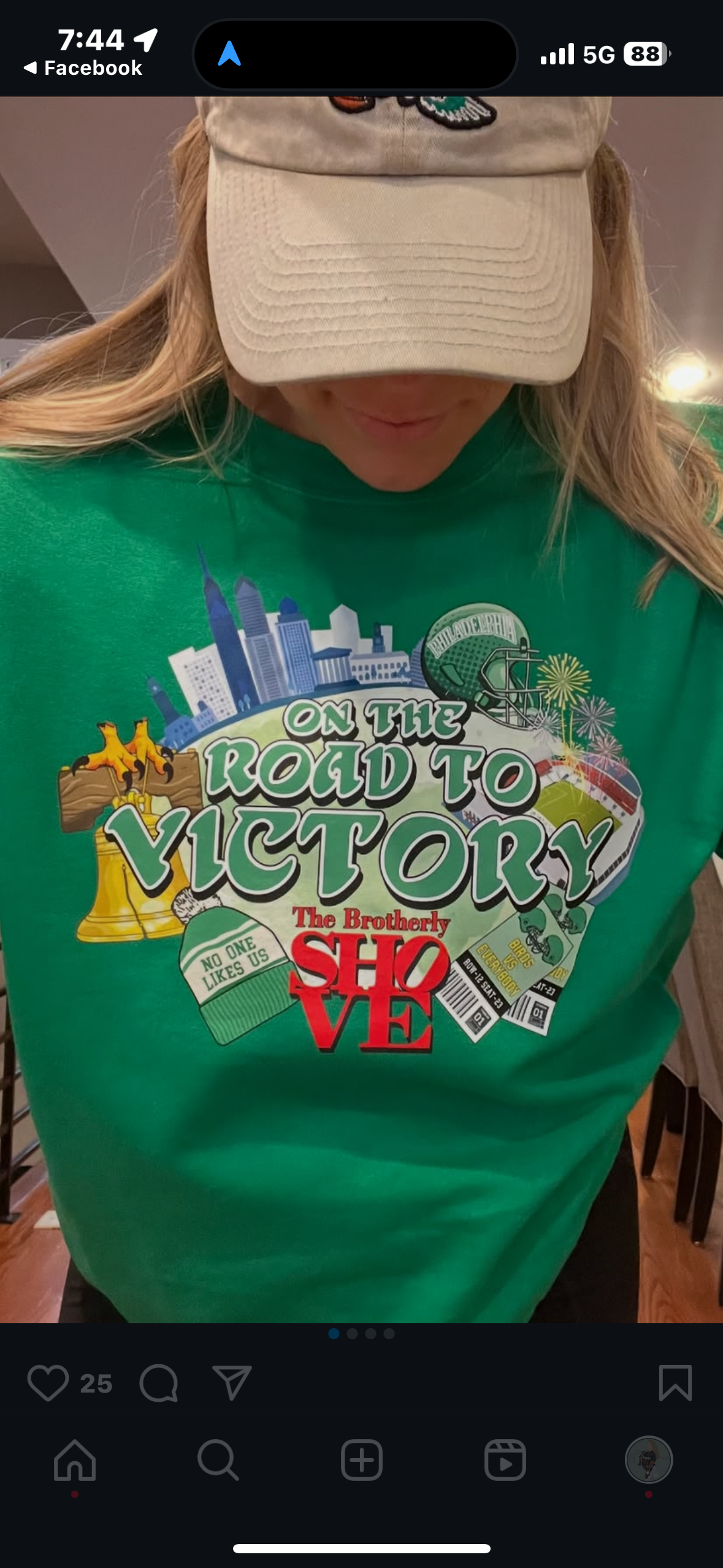 Road to Victory- kelly green sweatshirt