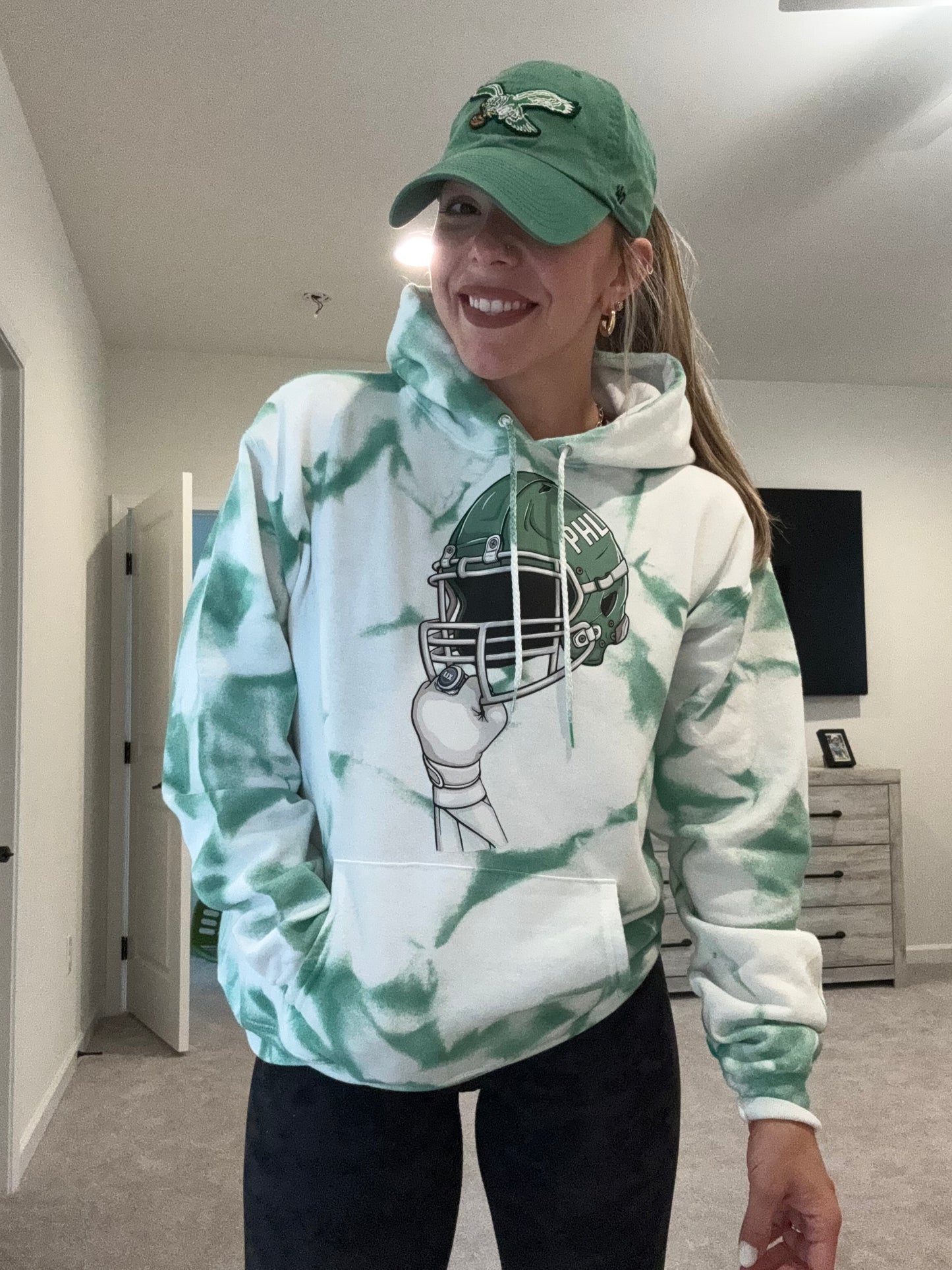 Champions helmet sweatshirt- dyed