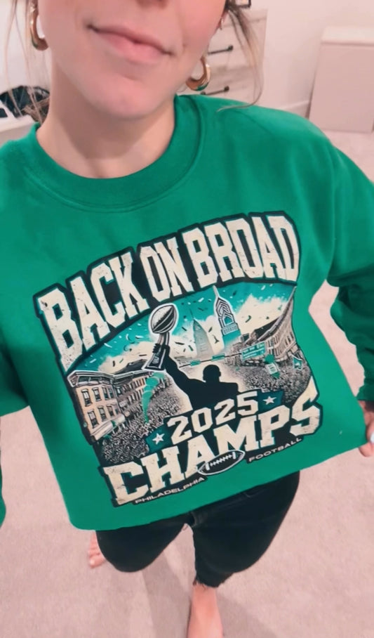 Back on Broad CHAMPS - kelly green