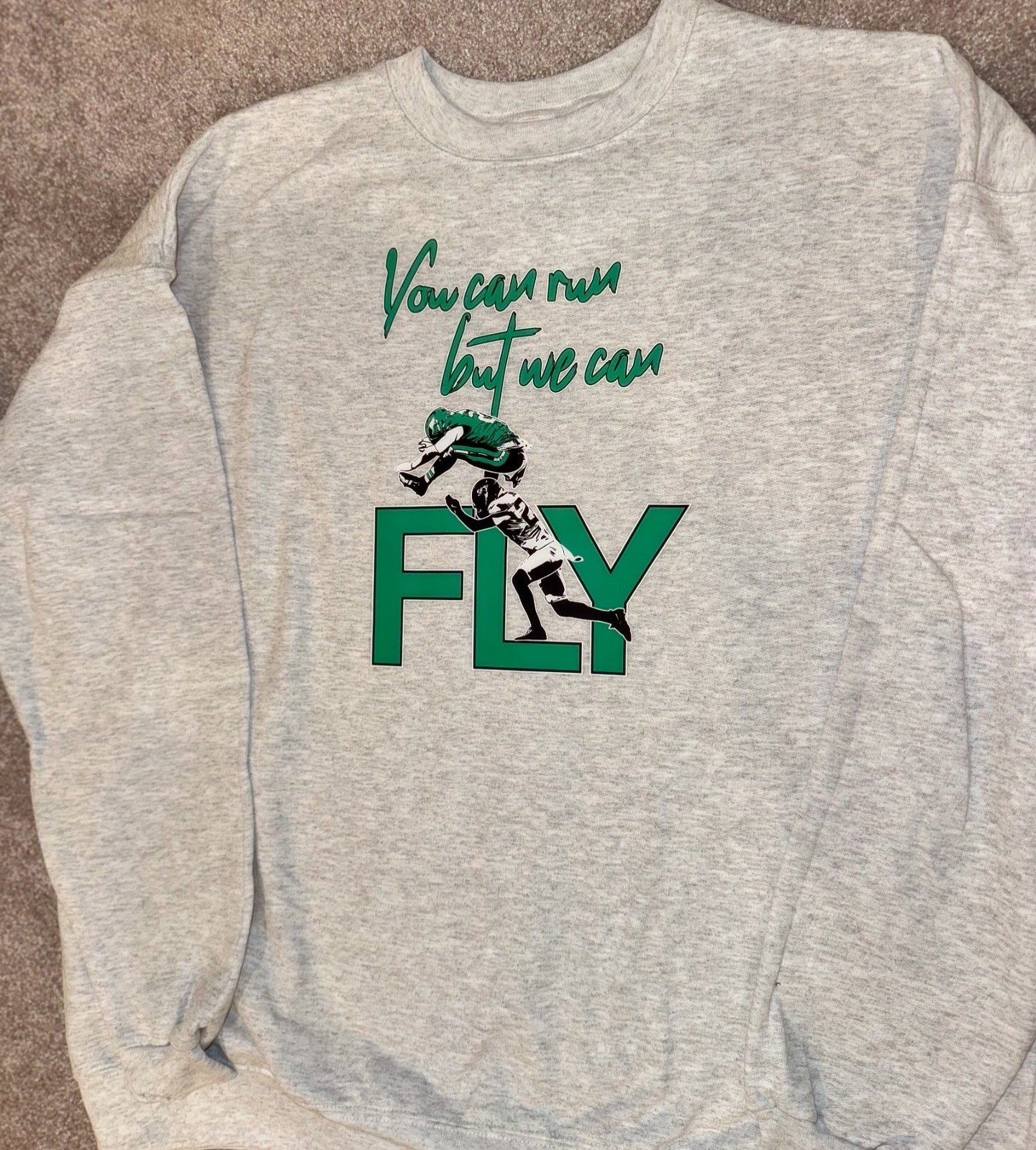 But we can FLY sweatshirt- ash grey