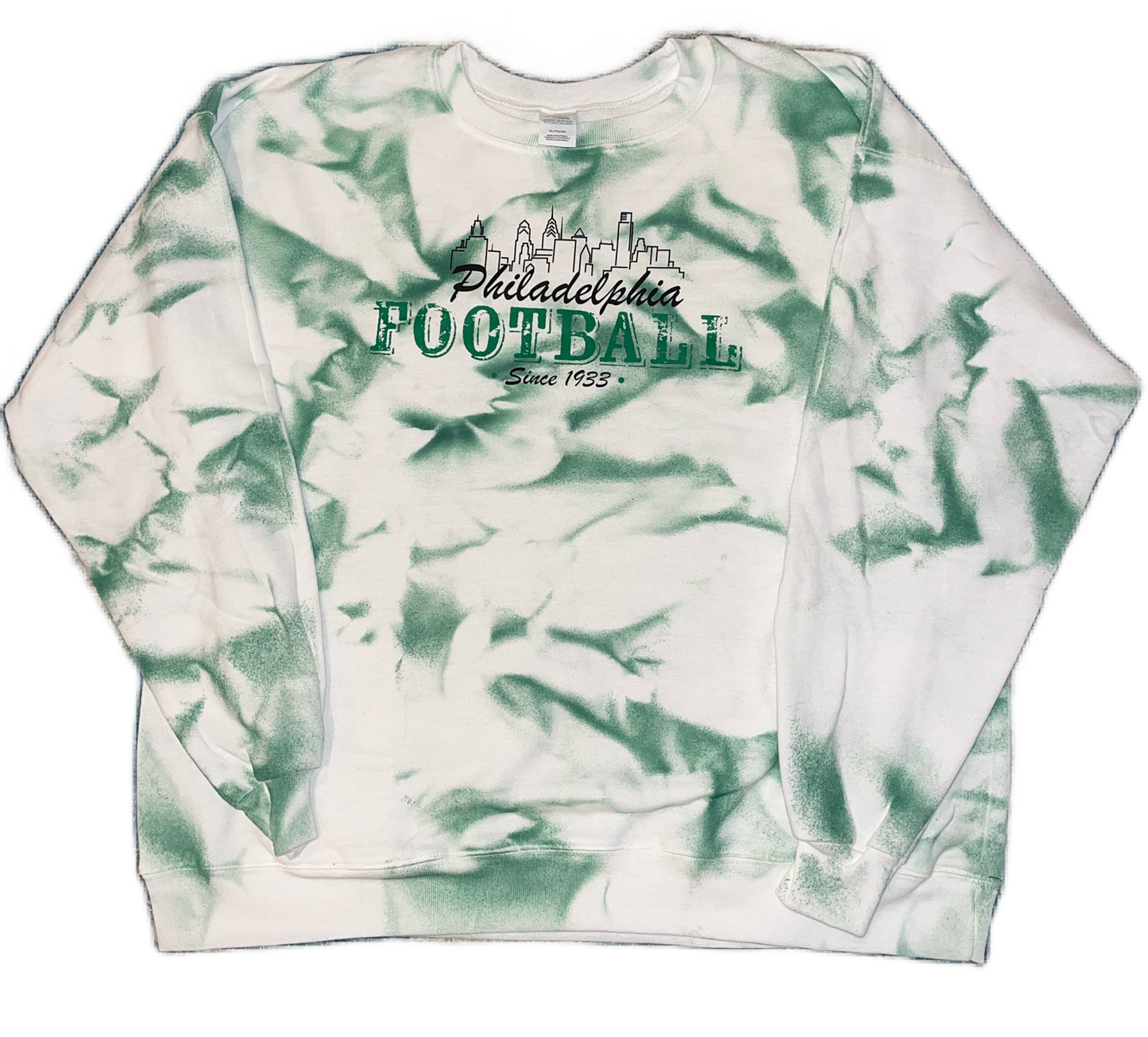 Skyline Football spray dye crewneck