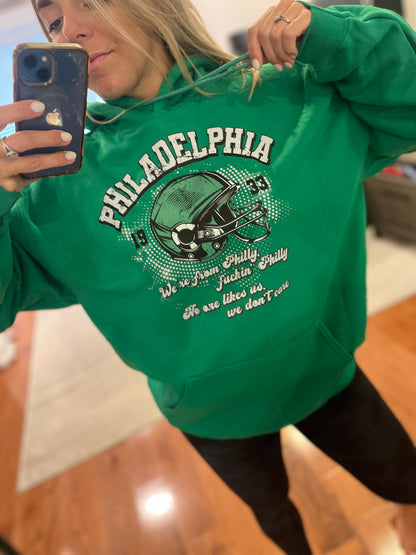 We’re from Philly lyrics kelly green sweatshirt