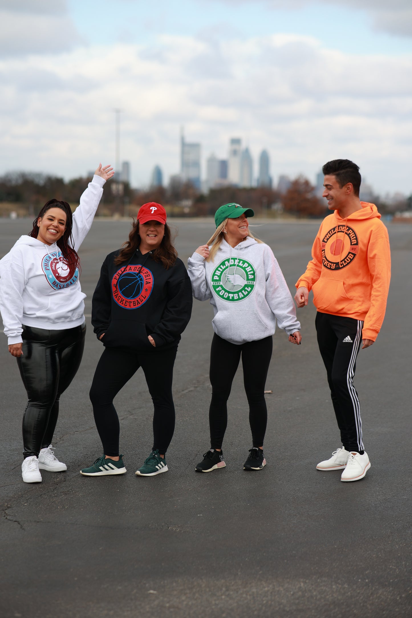 Philadelphia Basketball Badge sweatshirt- solid black