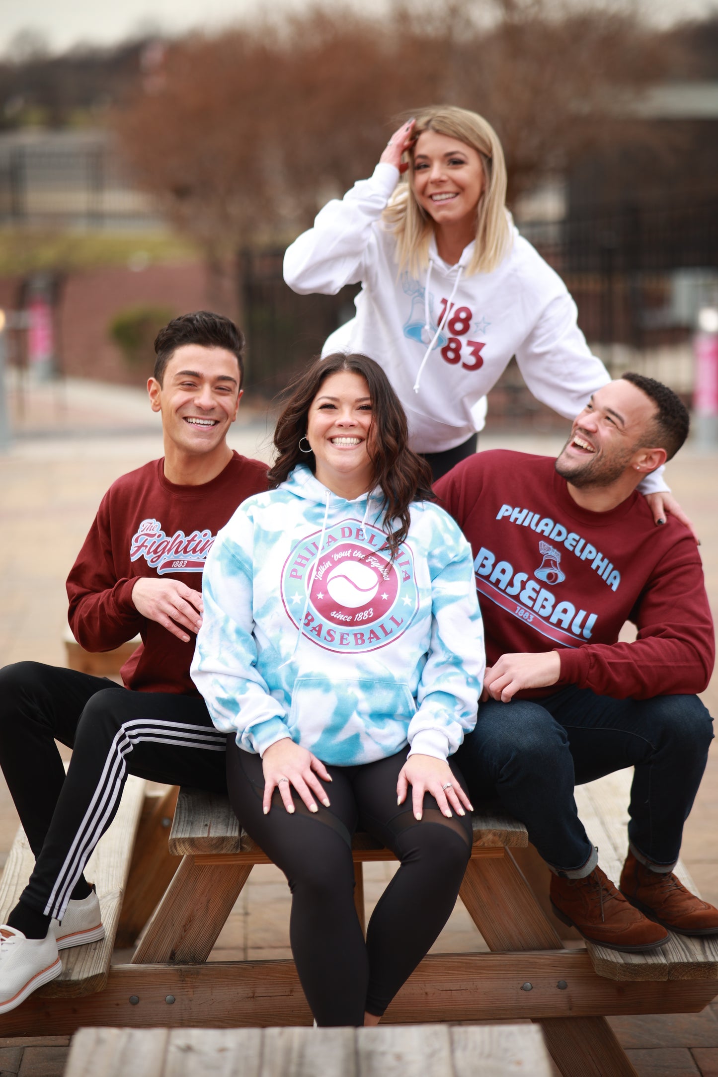 The Fightins sweatshirt- solid maroon