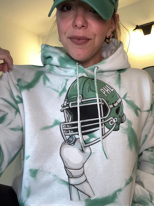 Champions helmet sweatshirt- dyed
