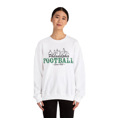 Philadelphia Skyline Football Crewneck Sweatshirt