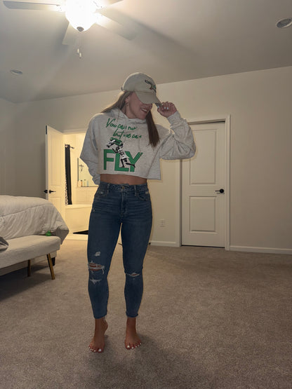 But we can FLY ash gray hoodie