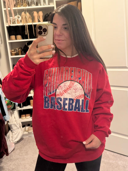 Distressed Phila Baseball solid