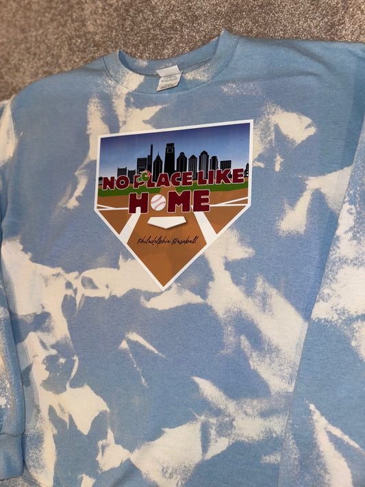 No Place Like Home sweatshirt- powder blue