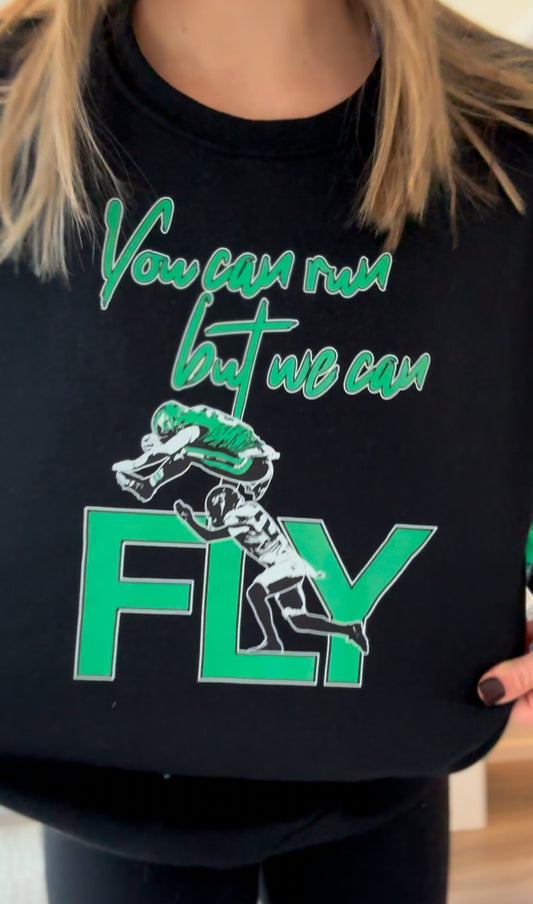 But we can FLY sweatshirt- SOLID black