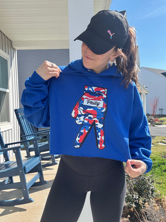 Dueces Down solid blue sweatshirt