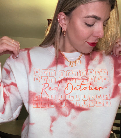 Red October spray dye