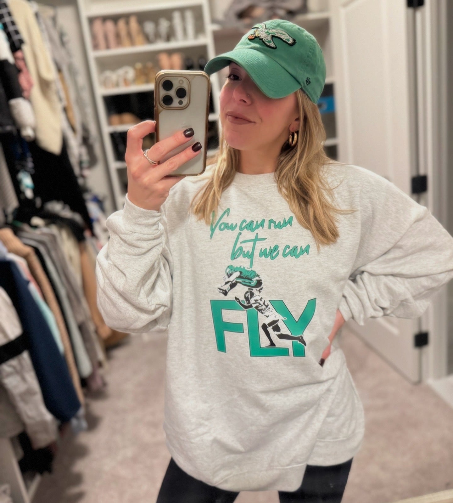 But we can FLY sweatshirt- ash grey