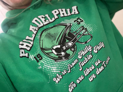 We’re from Philly lyrics kelly green sweatshirt