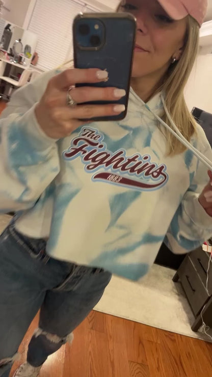 Spray dye Fightins sweatshirt